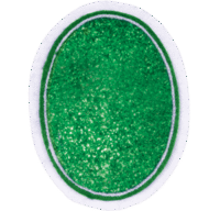 Color Burst Oval Green 8014